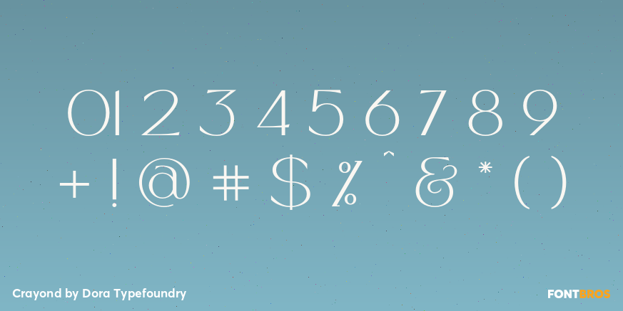 Crayond Font Poster #1