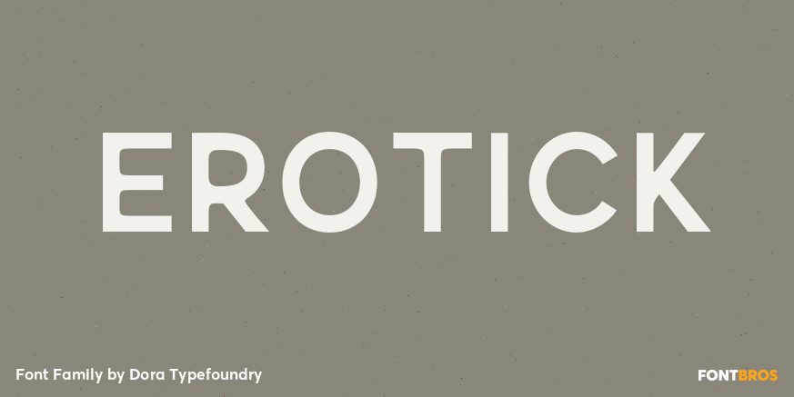 Erotick Font Poster #1