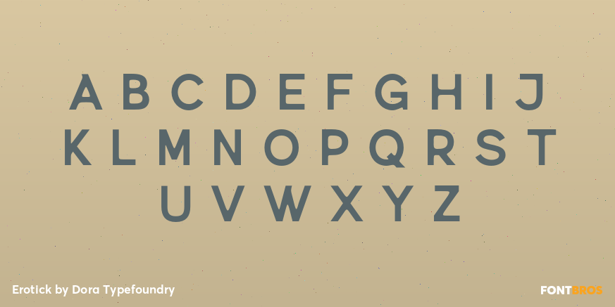 Erotick Font Poster #1