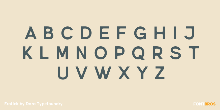 Erotick Font Poster #1