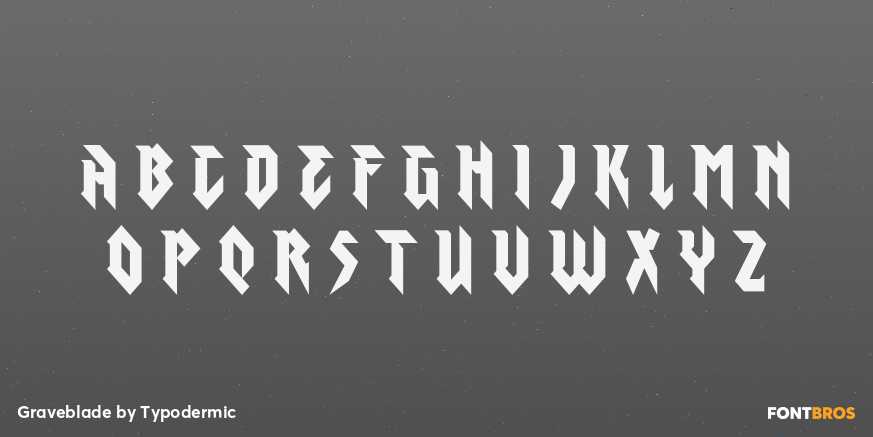 Graveblade Font Poster #1