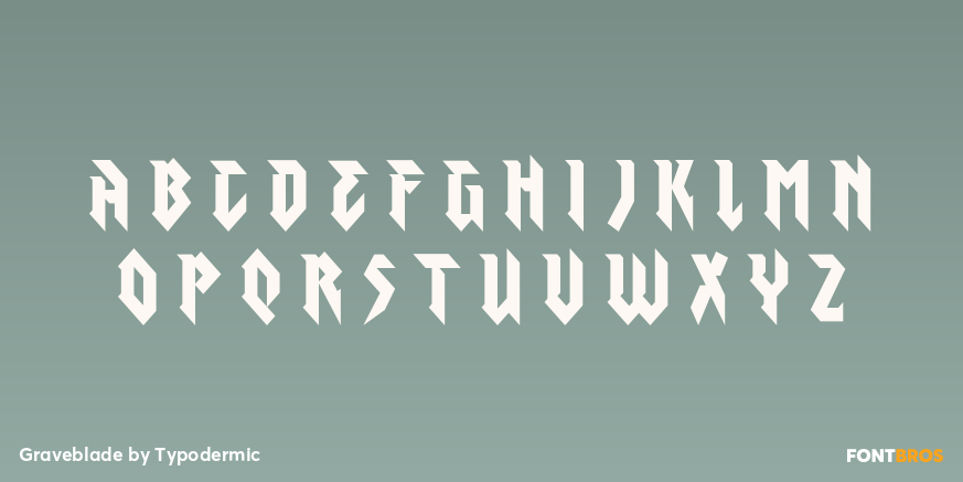 Graveblade Font Poster #1