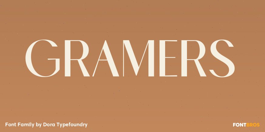 Gramers Font Poster