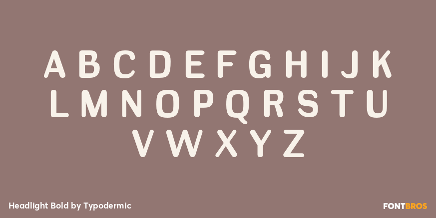 Headlight Bold Font Poster #2