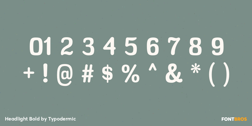 Headlight Bold Font Poster #4