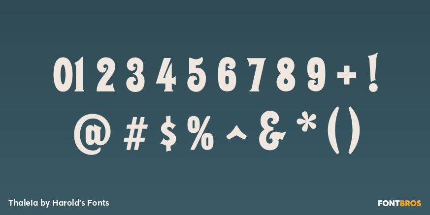 Thaleia Font Poster #1