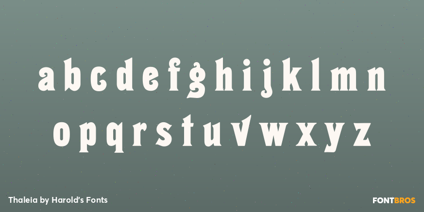 Thaleia Font Poster #3