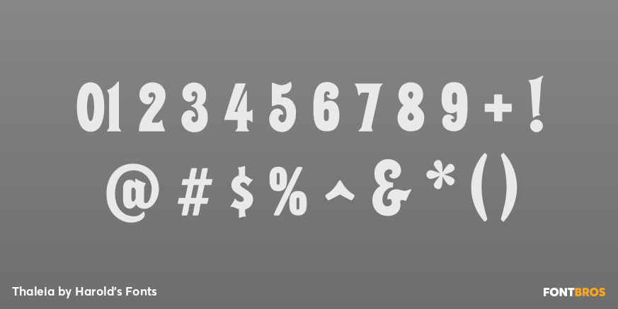 Thaleia Font Poster #4