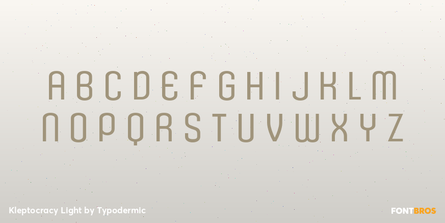 Kleptocracy Light Font Poster #2