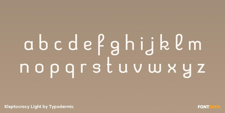 Kleptocracy Light Font Poster #3