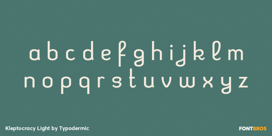 Kleptocracy Light Font Poster #1