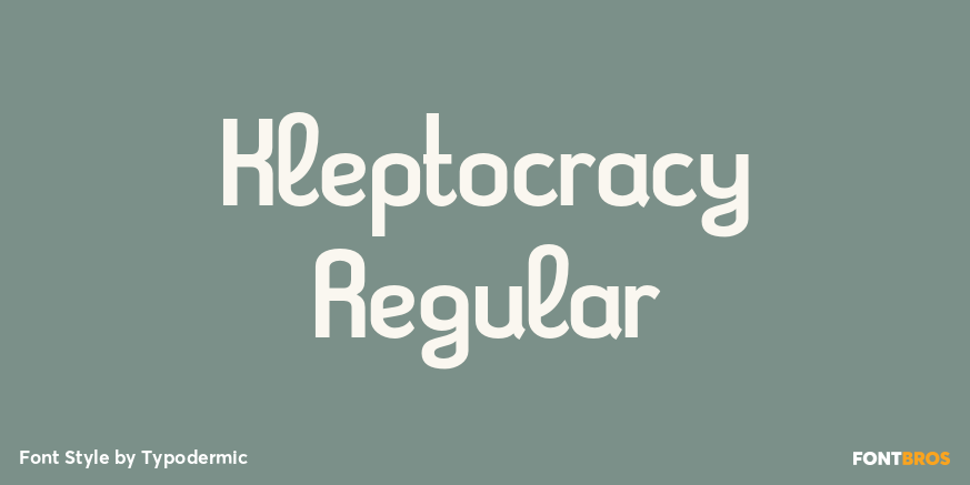 Kleptocracy Regular Poster