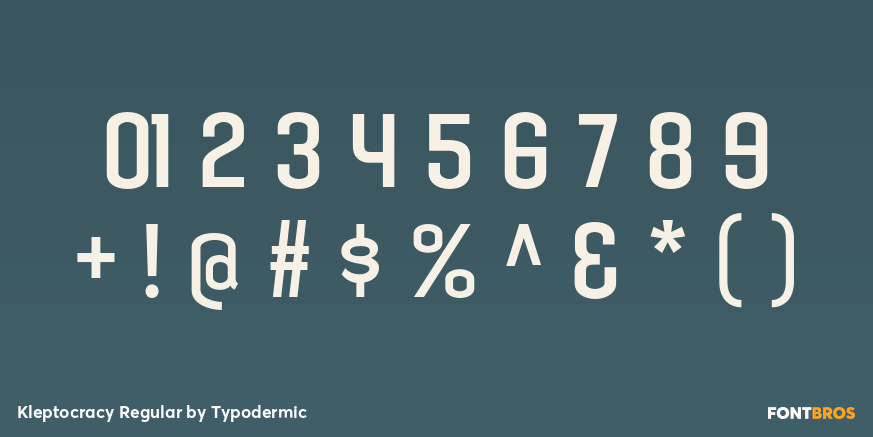 Kleptocracy Regular Font Poster #4