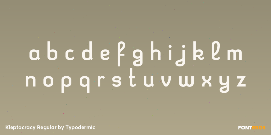 Kleptocracy Regular Font Poster #1