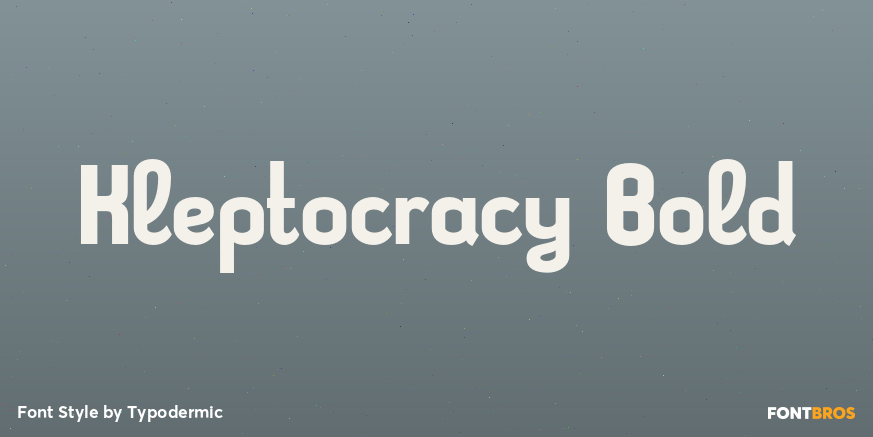 Kleptocracy Bold Poster