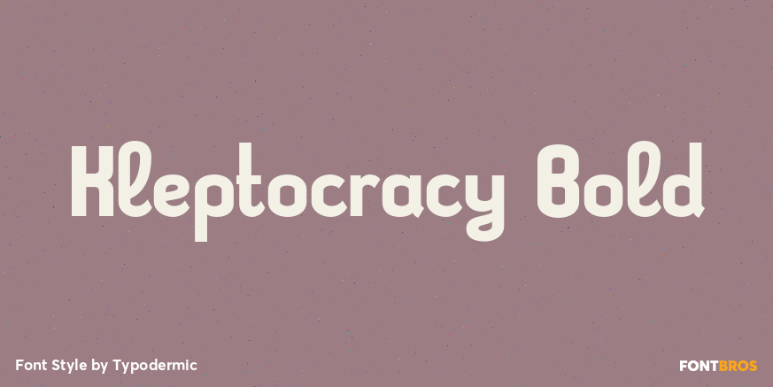 Kleptocracy Bold Poster