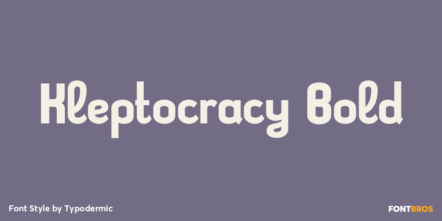 Kleptocracy Bold Poster