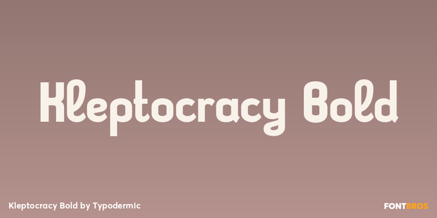 Kleptocracy Bold Poster
