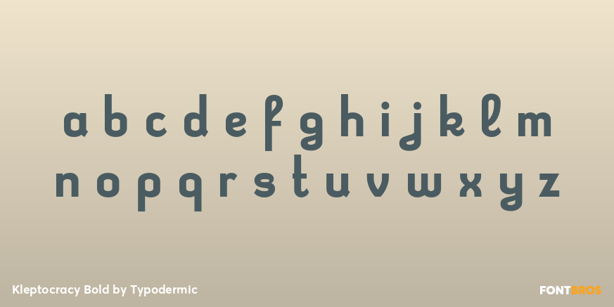 Kleptocracy Bold Font Poster #3