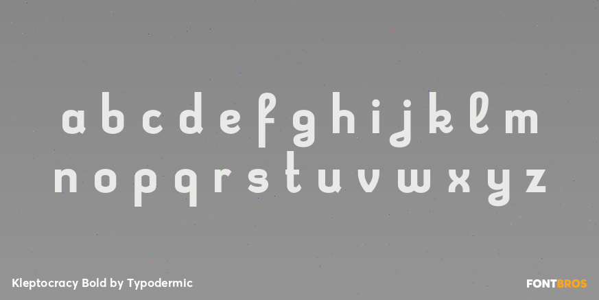 Kleptocracy Bold Font Poster #1