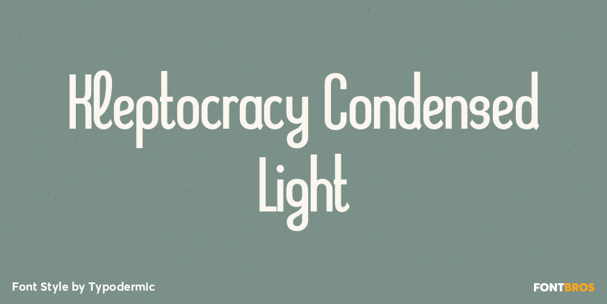 Kleptocracy Condensed Light Poster