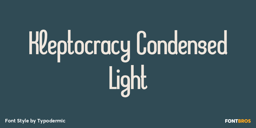Kleptocracy Condensed Light Poster