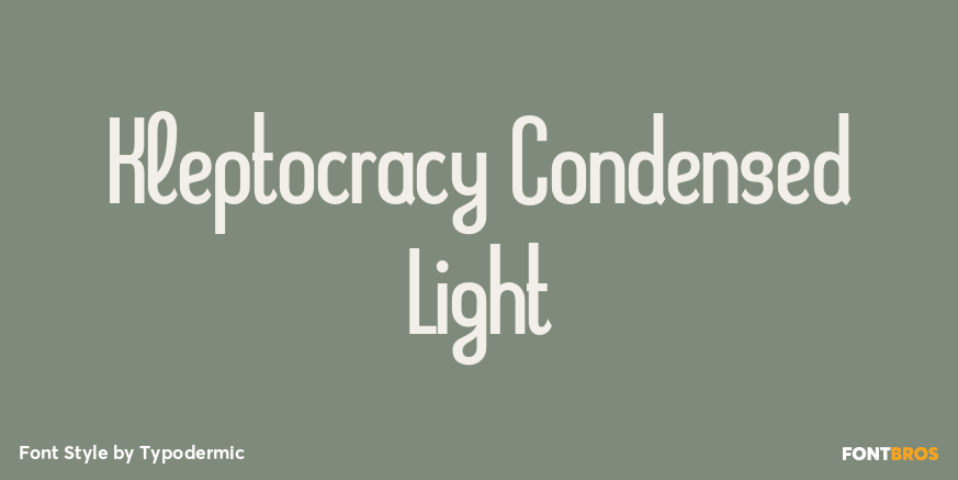 Kleptocracy Condensed Light Poster