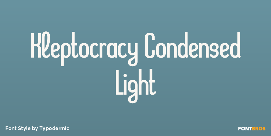 Kleptocracy Condensed Light Poster