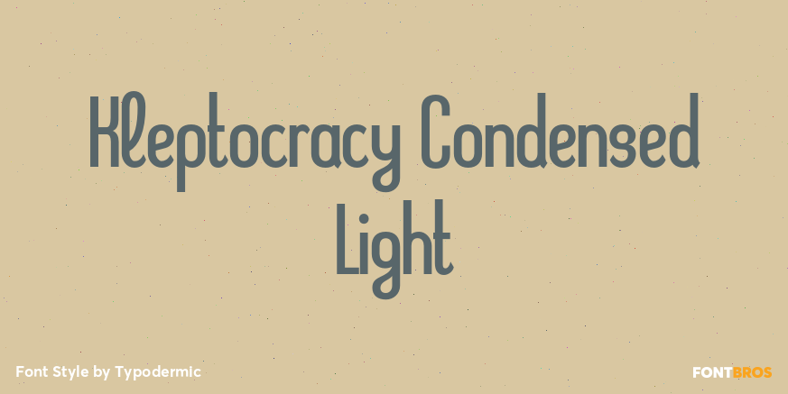 Kleptocracy Condensed Light Poster