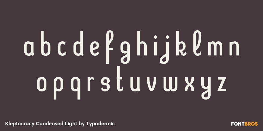 Kleptocracy Condensed Light Font Poster #1