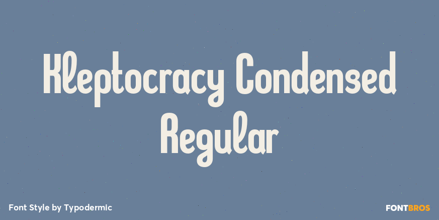 Kleptocracy Condensed Regular Poster