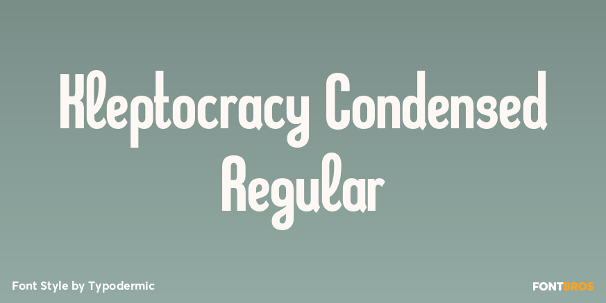 Kleptocracy Condensed Regular Poster