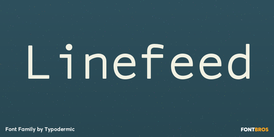 Linefeed Font Poster #1