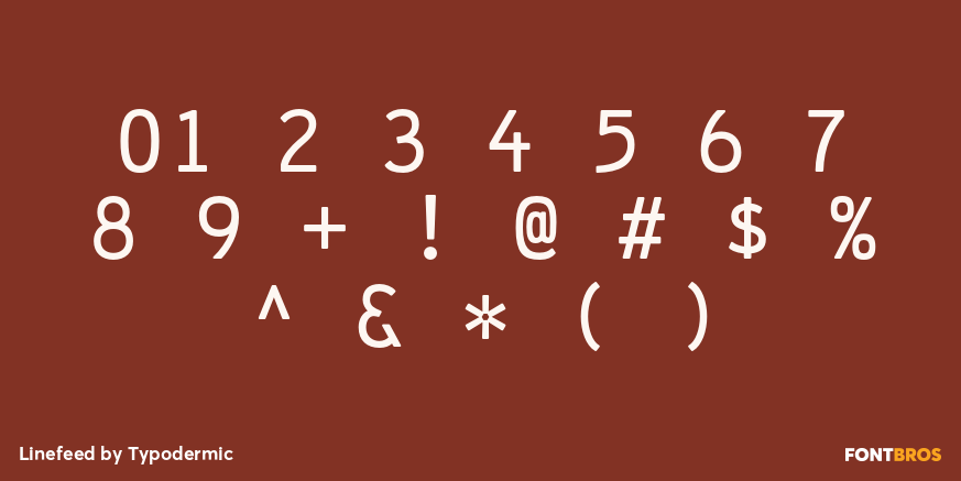 Linefeed Font Poster #1