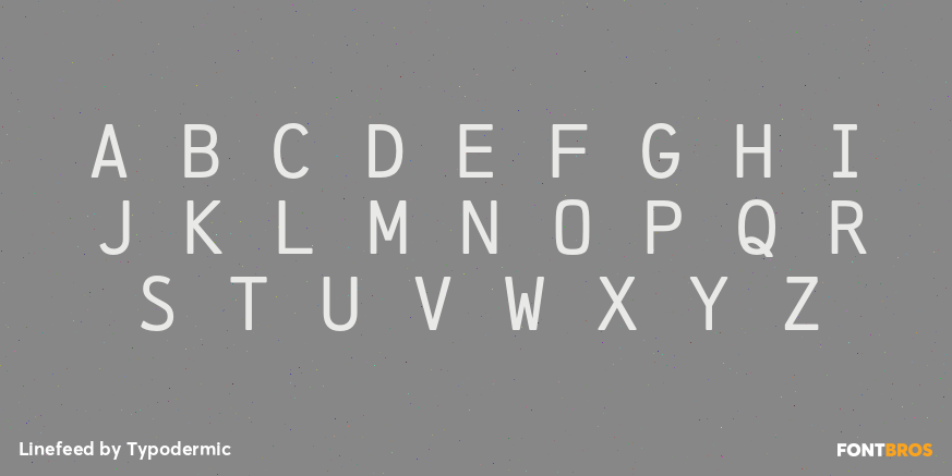 Linefeed Font Poster #1