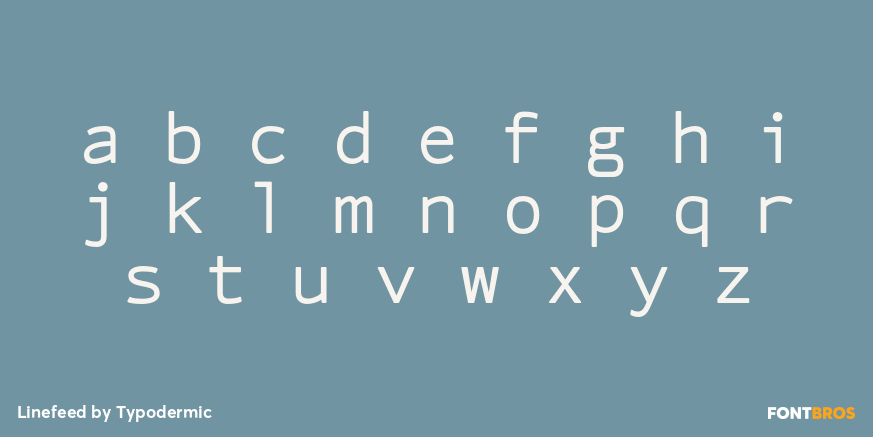 Linefeed Font Poster #1
