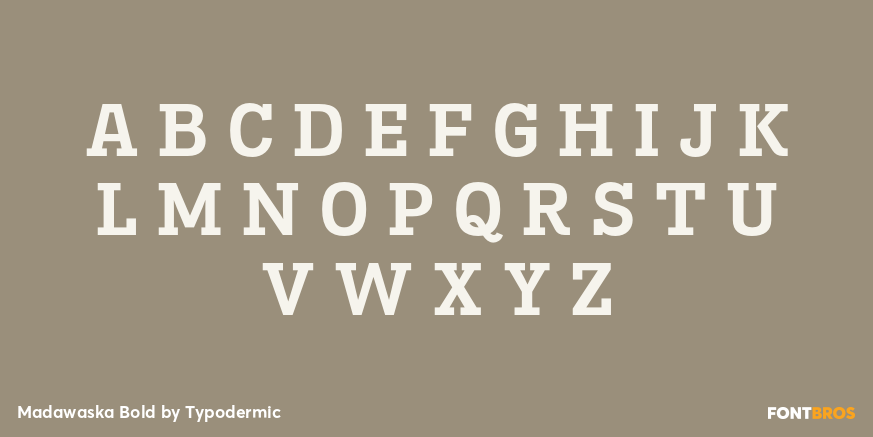 Madawaska Bold Font Poster #2