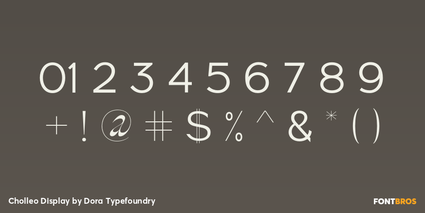 Cholleo Display Font Poster #1