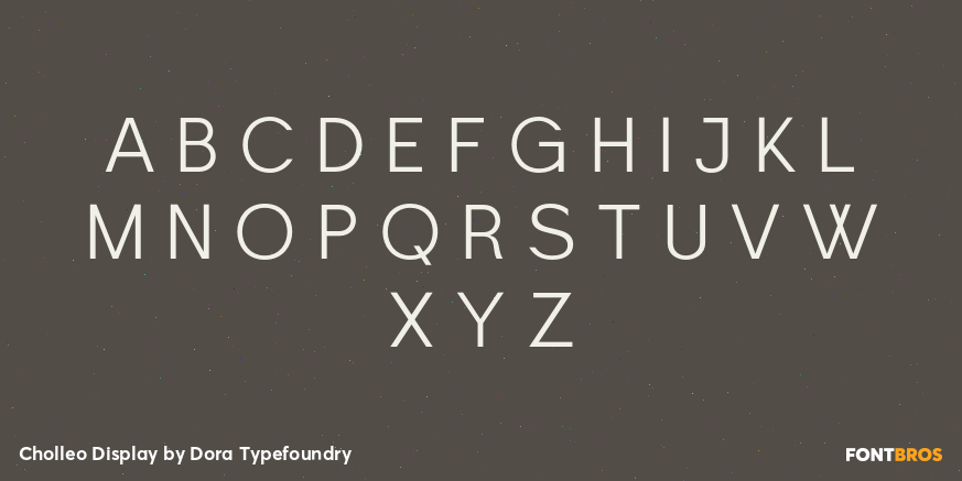 Cholleo Display Font Poster #1