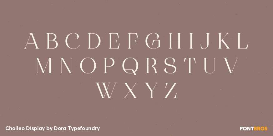 Cholleo Display Font Poster #1