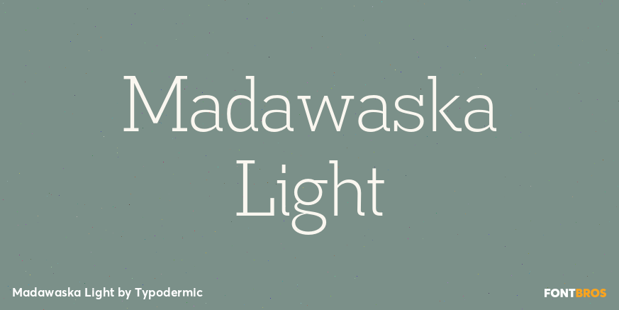 Madawaska Light Font Poster #1