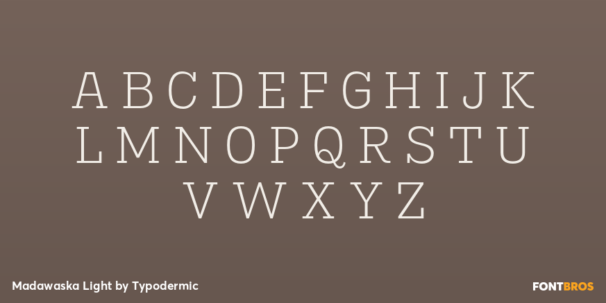 Madawaska Light Font Poster #2