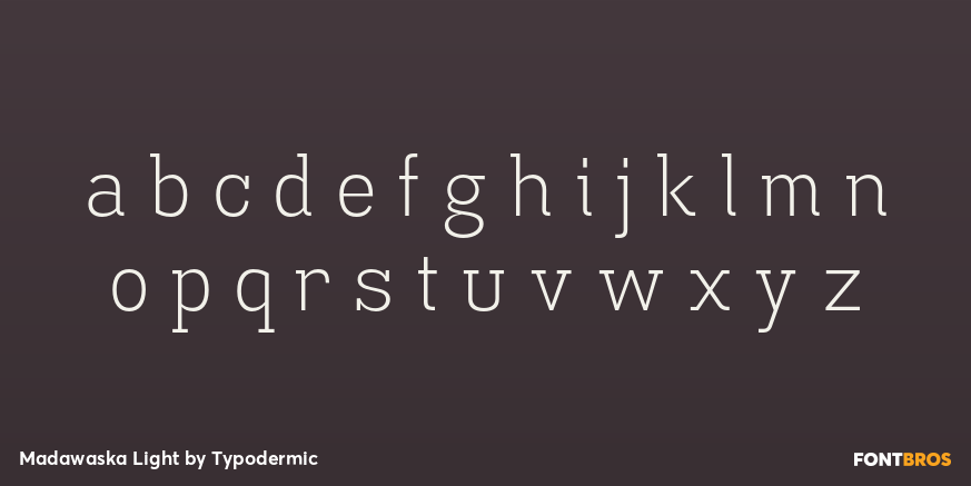 Madawaska Light Font Poster #3