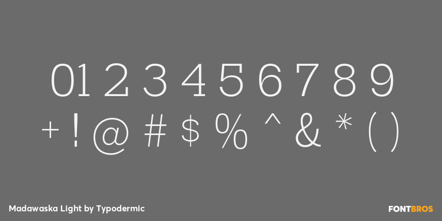 Madawaska Light Font Poster #4