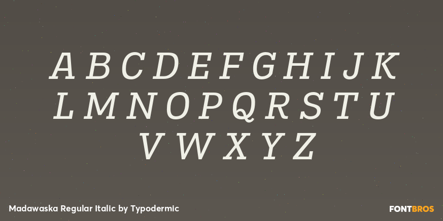 Madawaska Regular Italic Font Poster #2