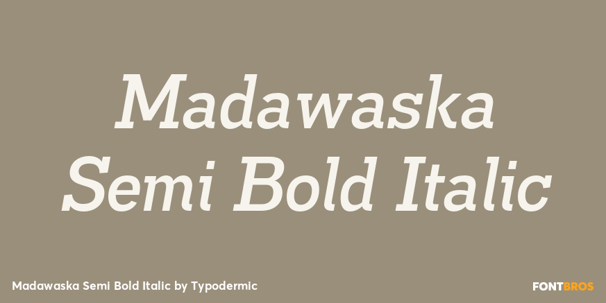 Madawaska Semi Bold Italic Font Poster #1