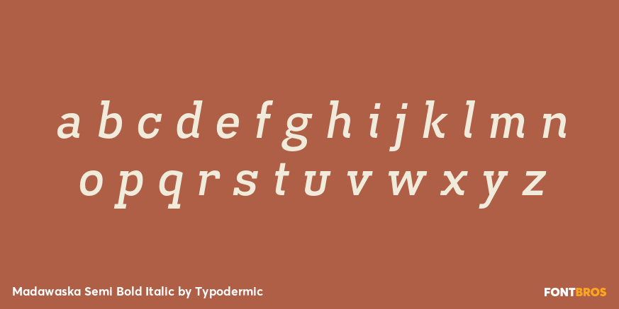 Madawaska Semi Bold Italic Font Poster #3