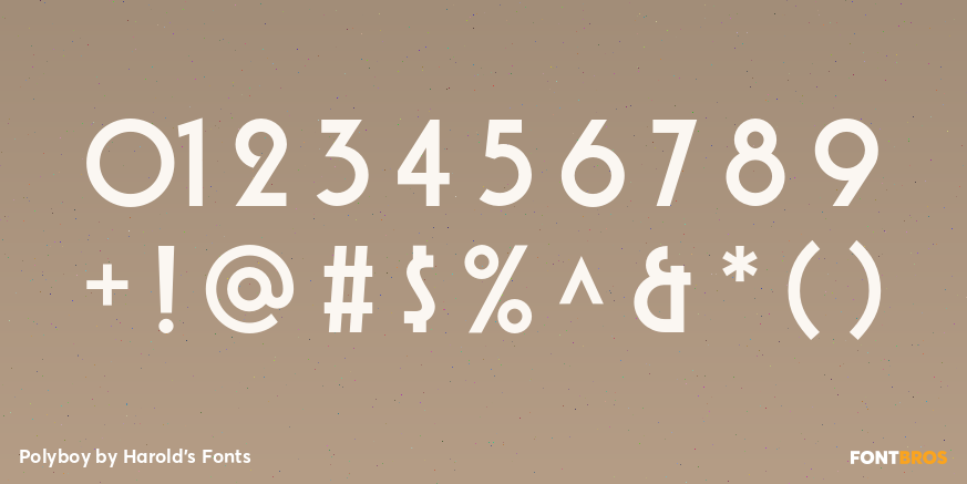 Polyboy Font Poster #4