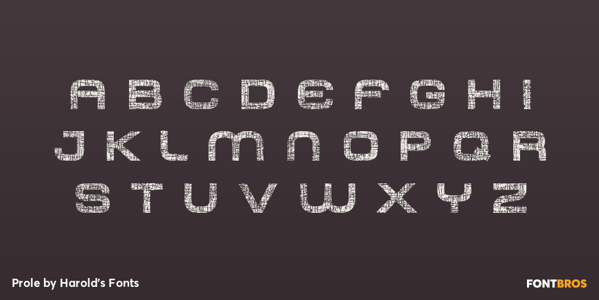 Prole Font Poster #2