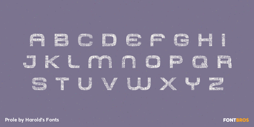 Prole Font Poster #3